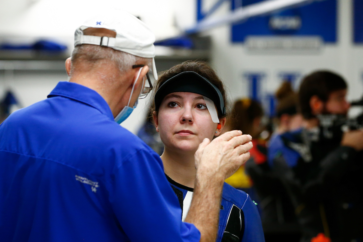 Jaden Thompson. Kentucky NCAA Rifle Qualifier. Photo By Barry Westerman | UK Athletics