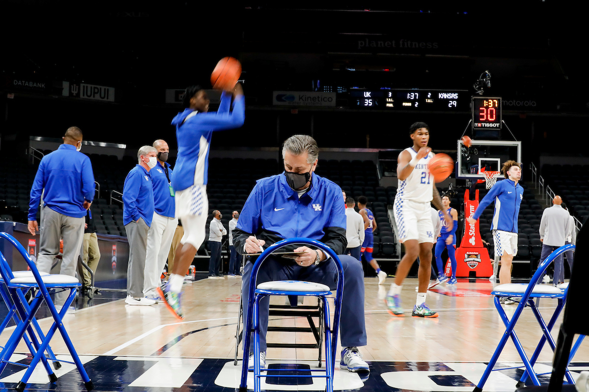 John Calipari.

Kentucky falls to Kansas, 65-62, in the State Farm Champions Classic.

Photo by Chet White | UK Athletics