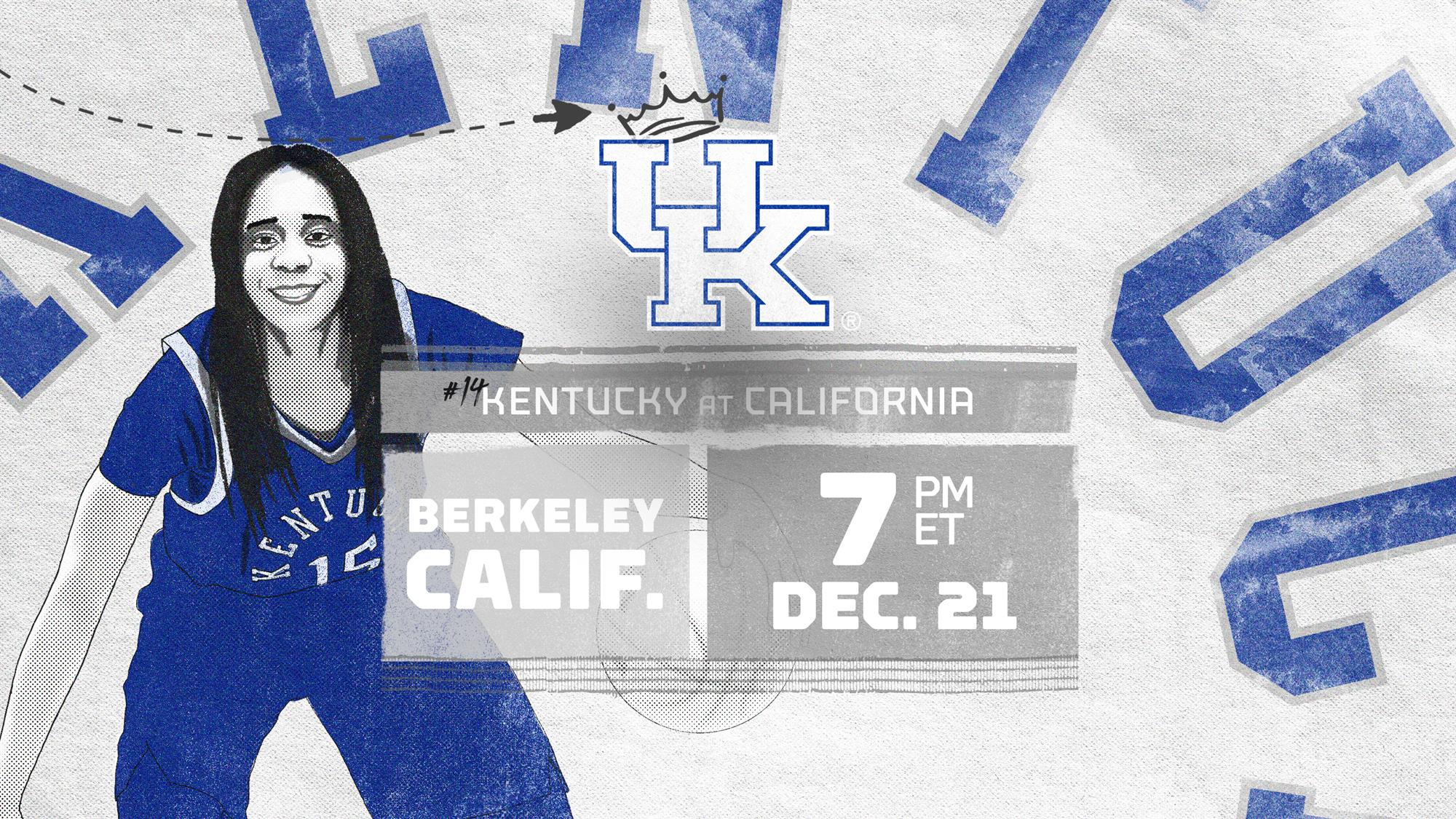 No. 14 Kentucky Ends Non-Conference Play Saturday at Cal