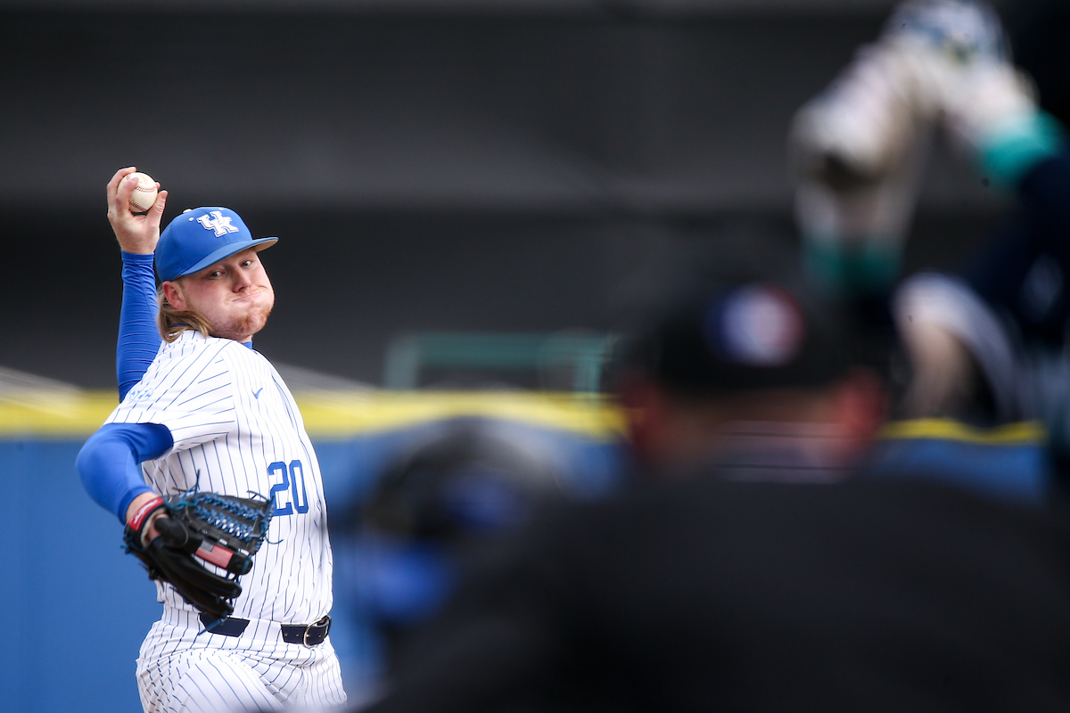 Braxton Cottongame. 

Kentucky falls to UNCW 8-0.

Photo by Eddie Justice | UK Athletics