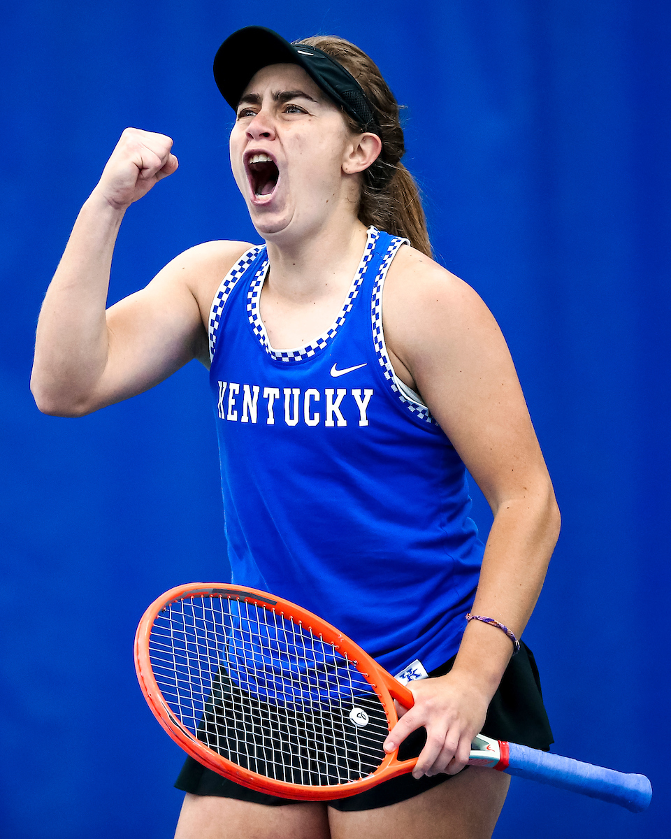 Florencia Urrutia.

Kentucky falls to Florida 4-2.

Photo by Eddie Justice | UK Athletics