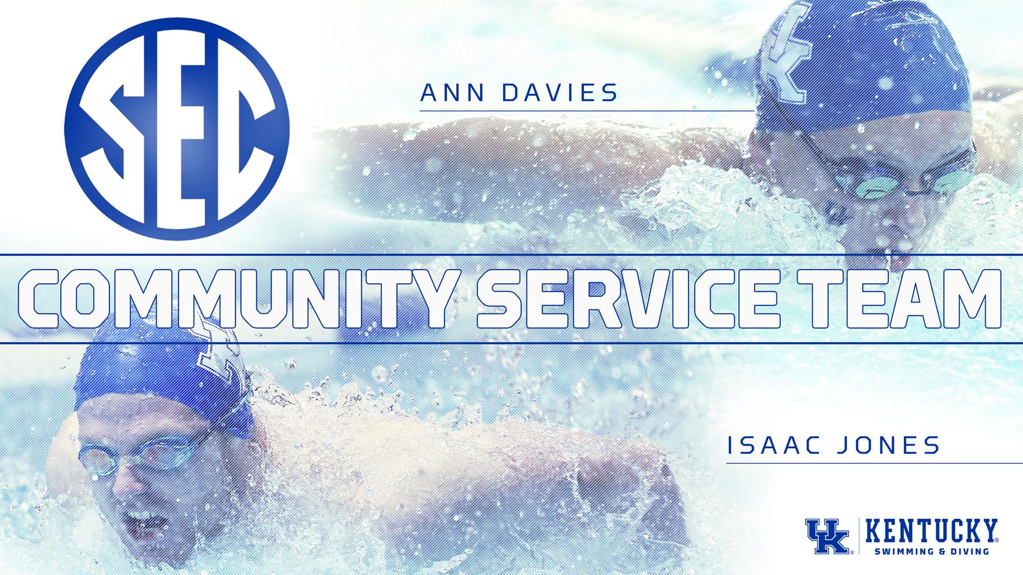 Jones and Davies Selected to SEC Community Service Team