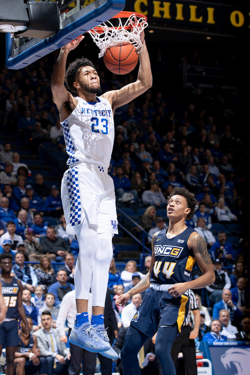 EJ Montgomery.

Kentucky men's basketball beat UNCG 78-61 on Saturday in Rupp Arena.

Photo by Chet White | UK Athletics