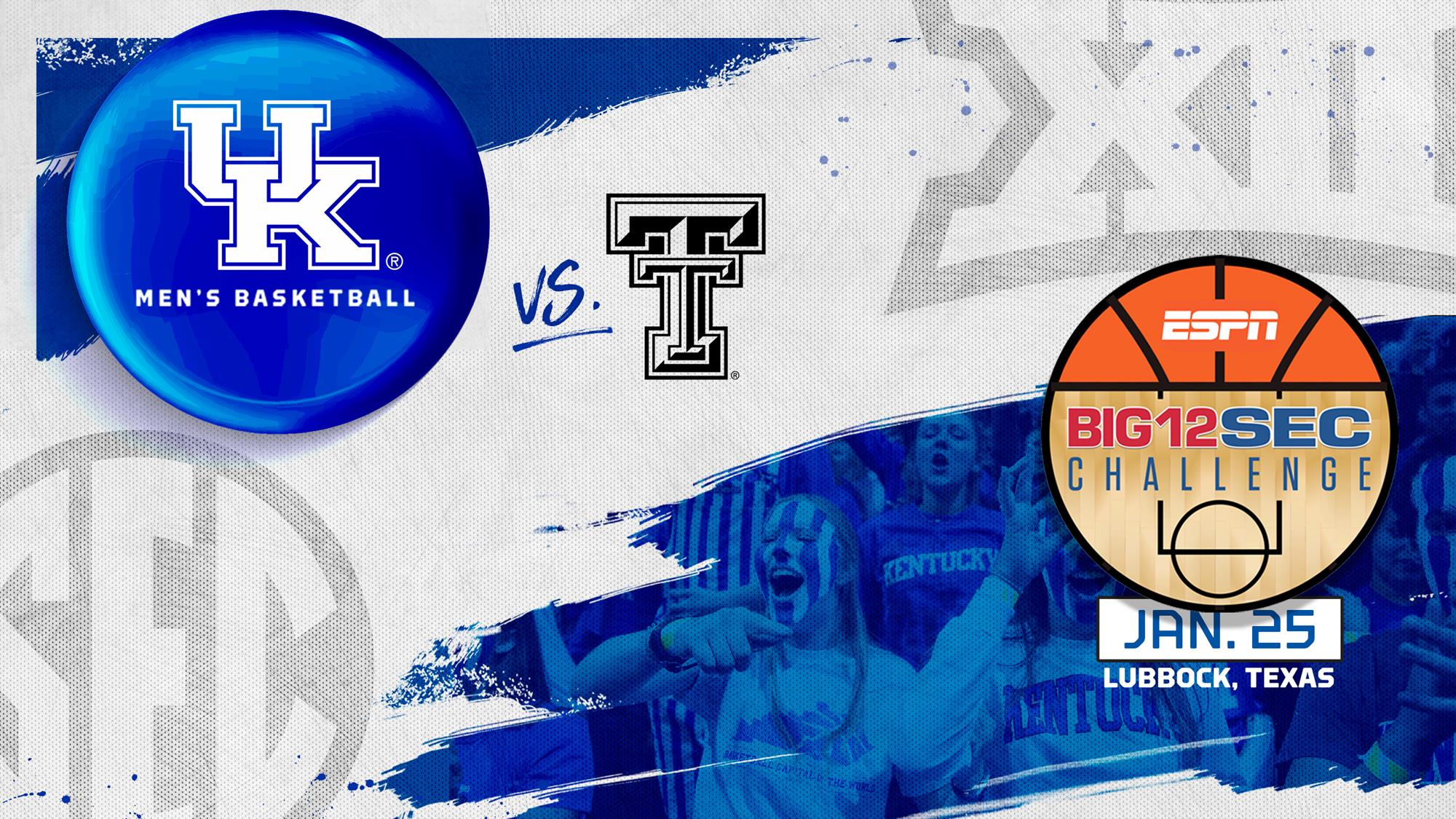 UK Men’s Basketball Draws Texas Tech for Big 12/SEC Challenge