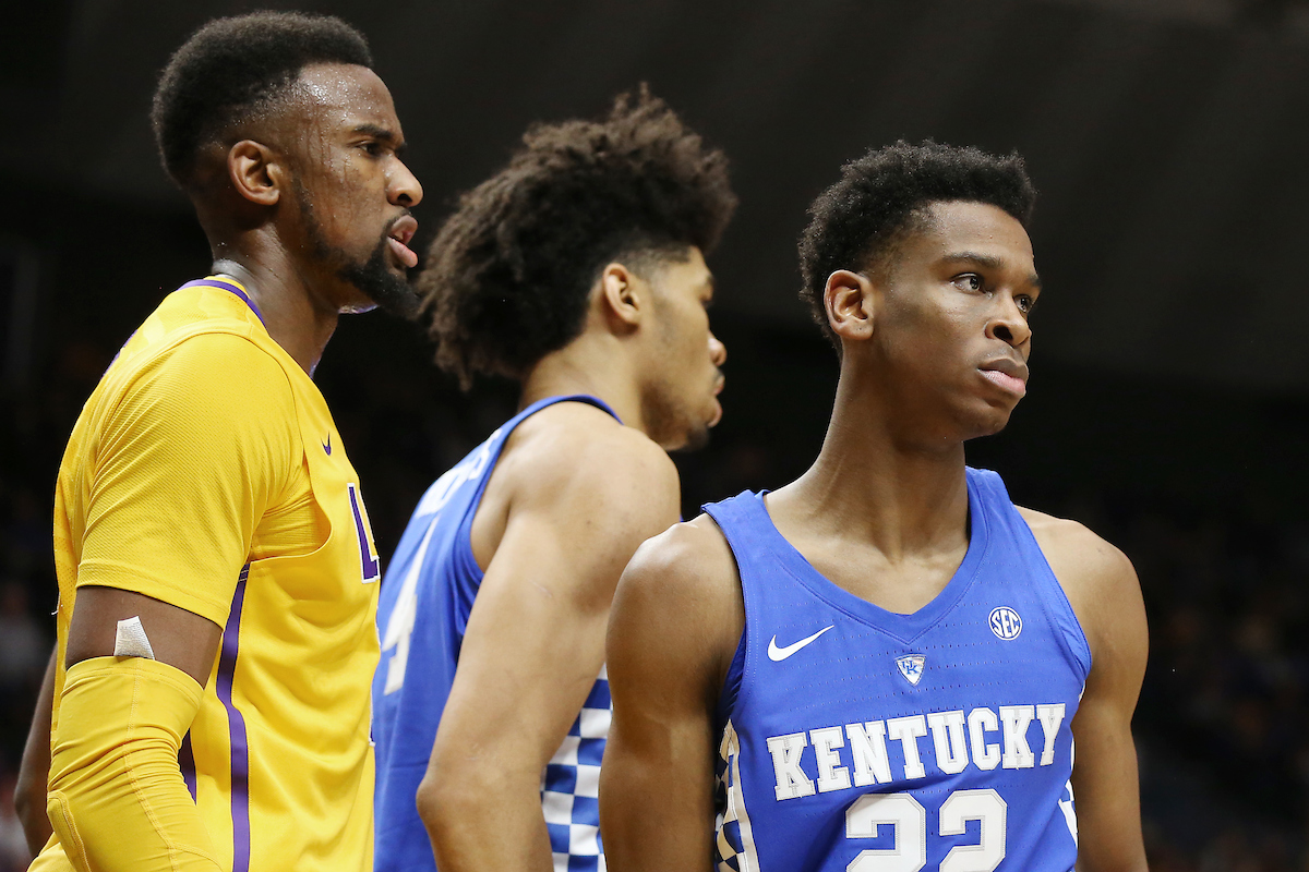 Shai Gilgeous-Alexander.

The University of Kentucky men's basketball team beat LSU 74-71 at the Pete Maravich Assembly Center in Baton Rouge, La., on Wednesday, January 3, 2018.

Photo by Chet White | UK Athletics