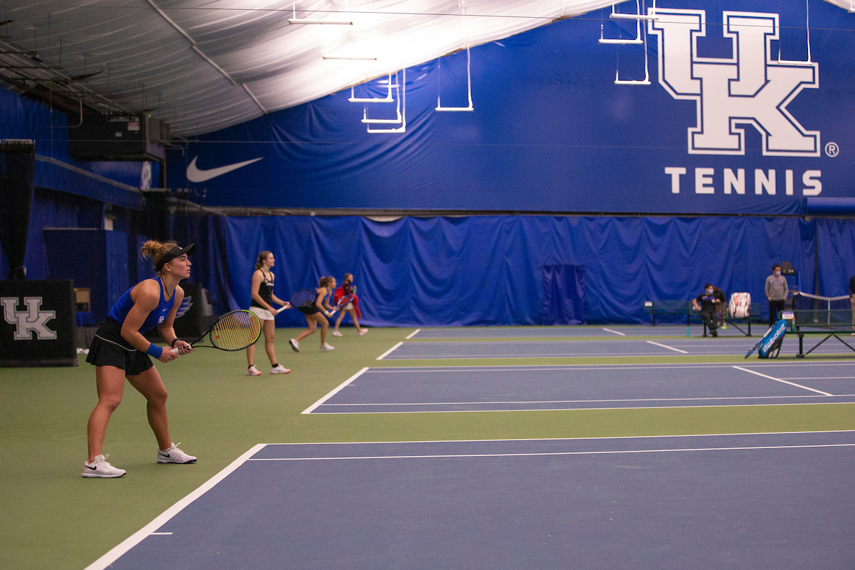 Akvile Parazinskaite.

Kentucky defeats Cincinnati 6-1.

Photo by Grace Bradley | UK Athletics