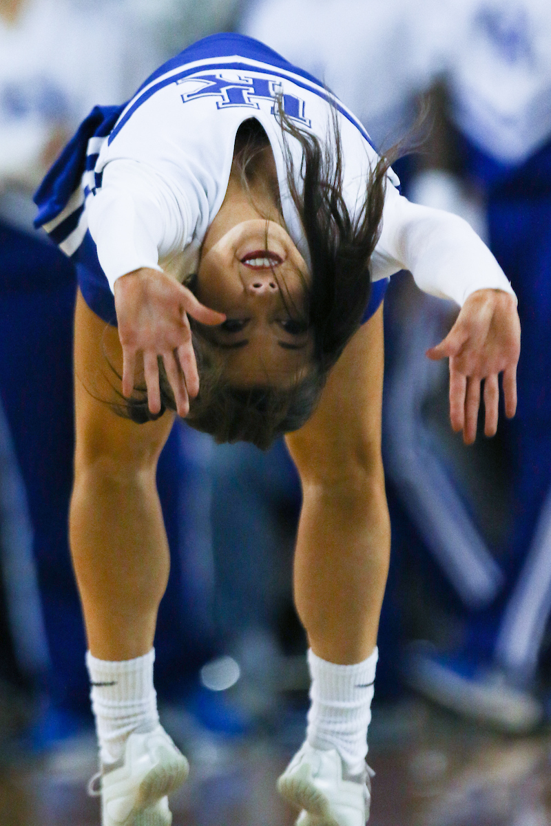 Cheerleaders. 

UK women's basketball beat Southern 91-41.

Photo by Eddie Justice | UK Athletics