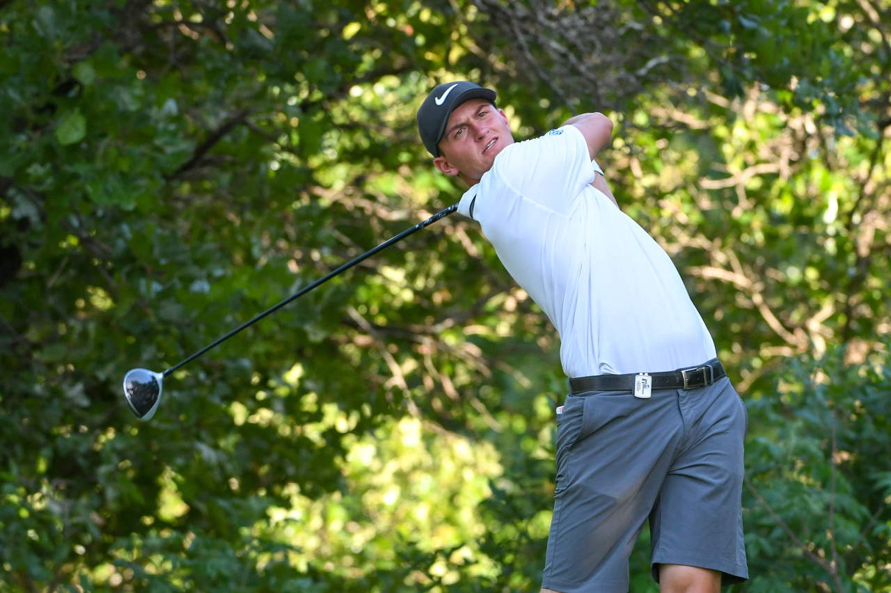 Lukas Euler at the 2018 NCAA Men's Golf National Championship.