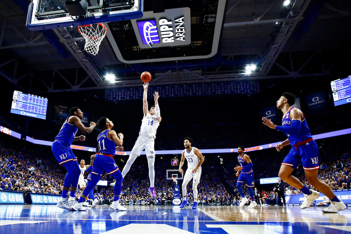 Tyler Herro.

The UK men's basketball team beat Kansas 71-63 at Rupp Arena on Saturday, January 26, 2019.

Photo by Chet White| UK Athletics
