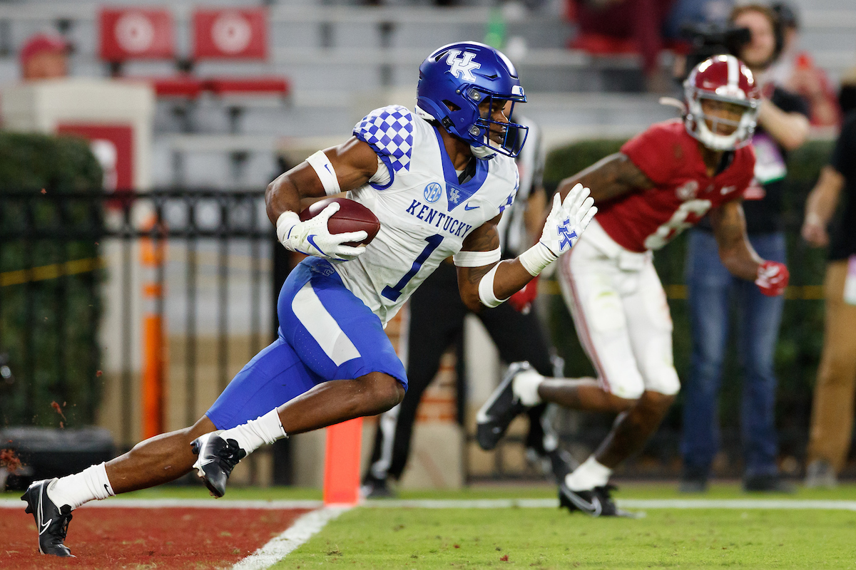 KELVIN JOSEPH.

Kentucky falls to Alabama, 63-3.

Photo by Elliott Hess | UK Athletics
