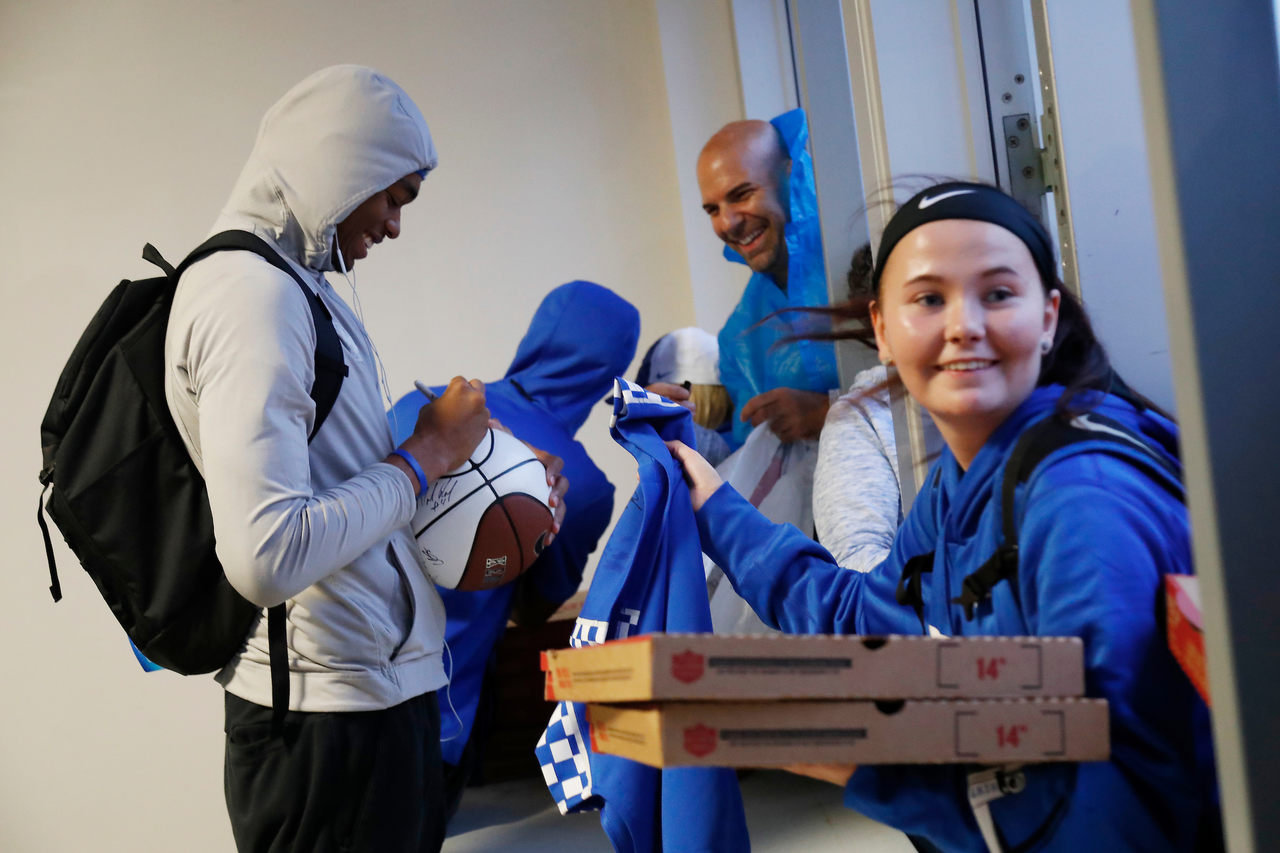 PJ Washington.

Madness campout. 180927.

Photo by Chet White | UK Athletics