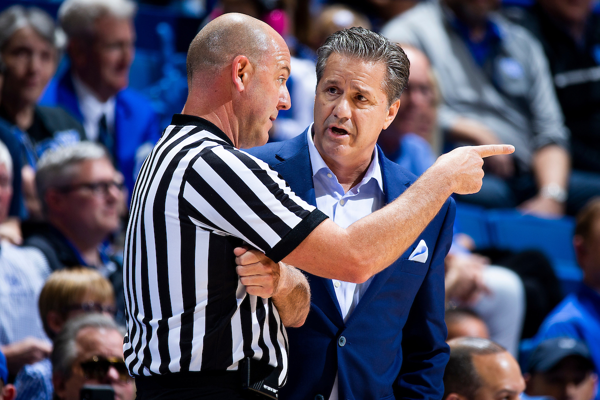 John Calipari.

Kentucky men's basketball beat UNCG 78-61 on Saturday in Rupp Arena.

Photo by Chet White | UK Athletics