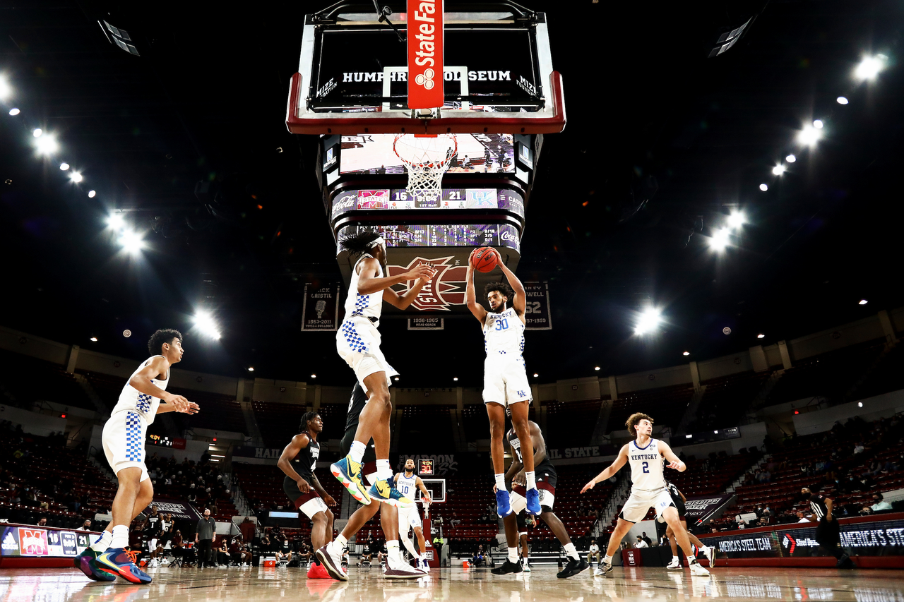 Olivier Sarr. Isaiah Jackson. Jacob Toppin. Devin Askew. Davion Mintz.

Kentucky beat Mississippi State 78-73 in Starkville.

Photo by Chet White | UK Athletics