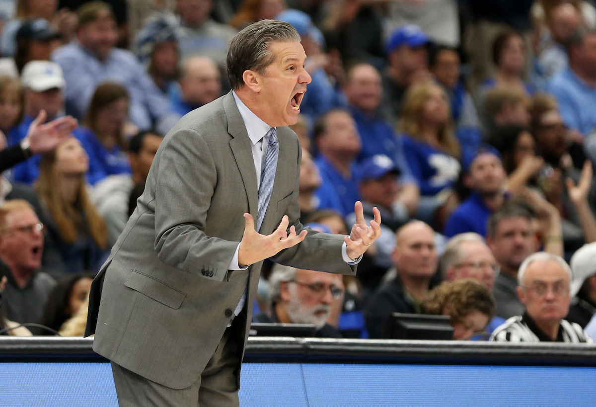 John Calipari. 

UK beats to UNC 80-72. 


Photo By Barry Westerman | UK Athletics