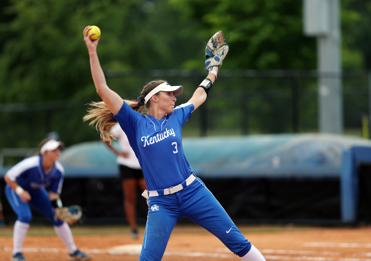 Grace Baalman

Softball beat Virginia Tech 8-1 in the second game of the NCAA Regional Tournament.

Photo by Britney Howard | UK Athletics