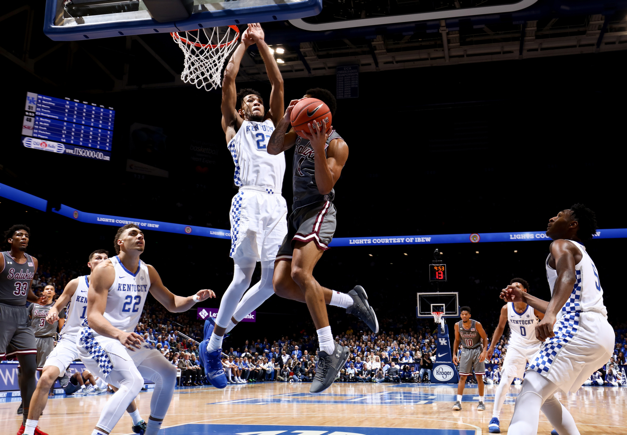 EJ Montgomery

Men's basketball beat SIU 71-59.

Photo by Chet White | UK Athletics