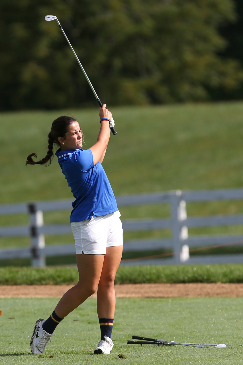 Maria Villanueva Aperribay.Kentucky womenâ??s golf practice.Photo by Grace Bradley | UK Athletics