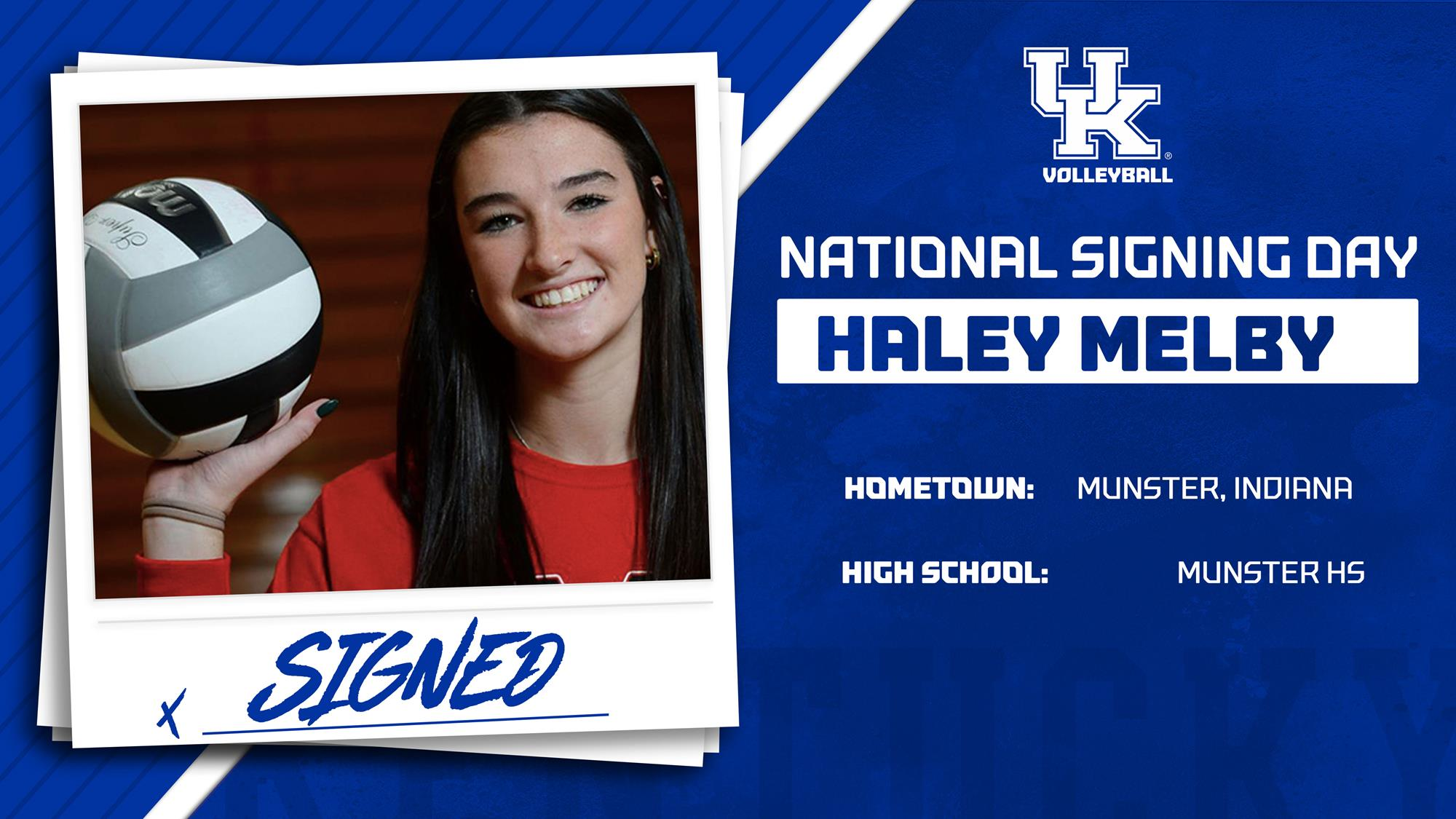 Kentucky Volleyball Signs Haley Melby to National Letter of Intent