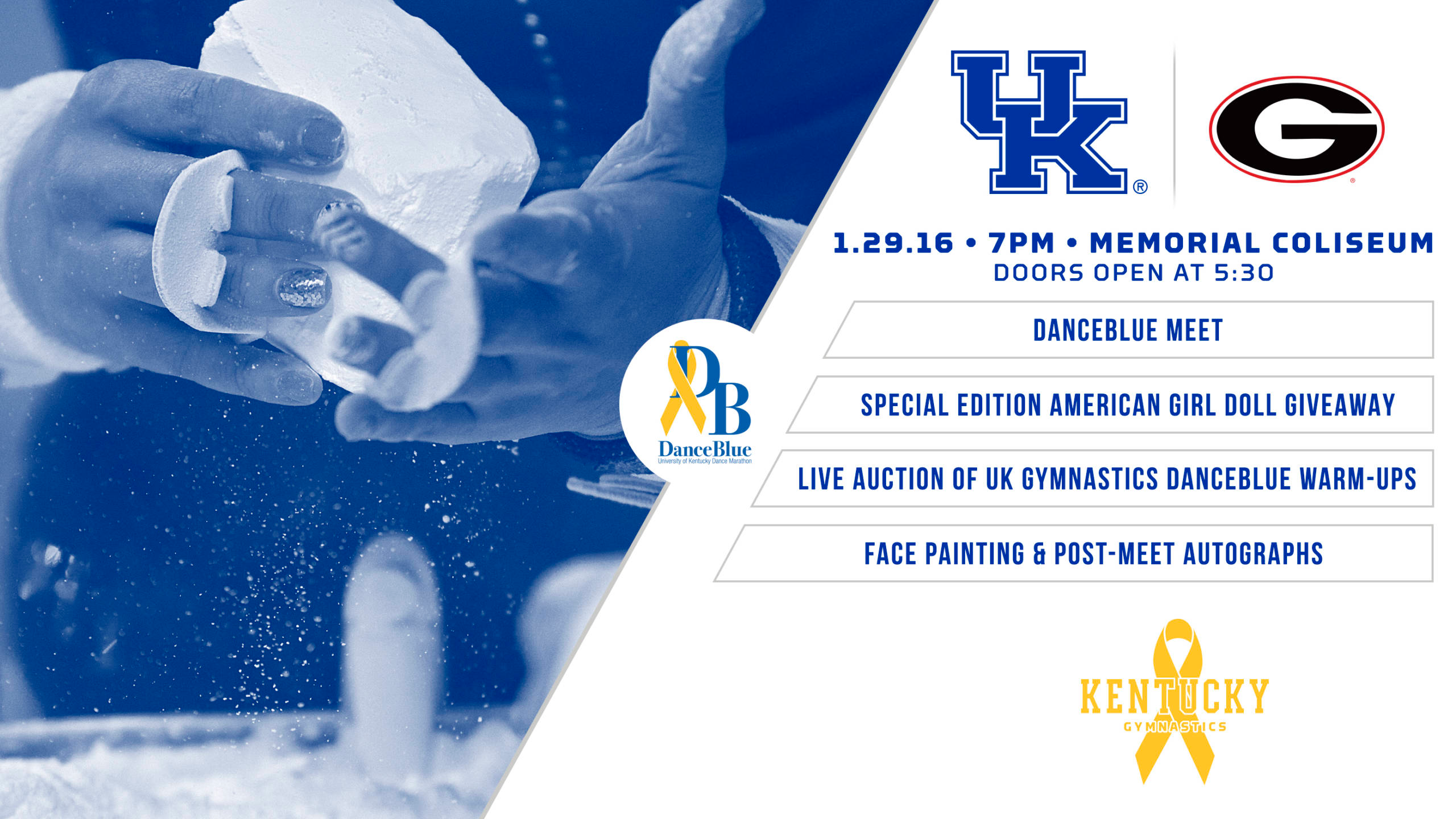 No. 23 Kentucky Hosts No. 13 Georgia Friday at DanceBlue Meet