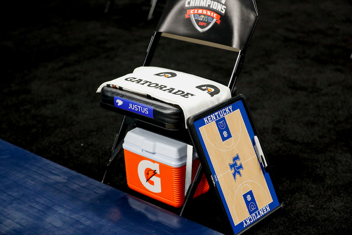 Joel Justus.

Kentucky falls to Kansas, 65-62, in the State Farm Champions Classic.

Photo by Chet White | UK Athletics