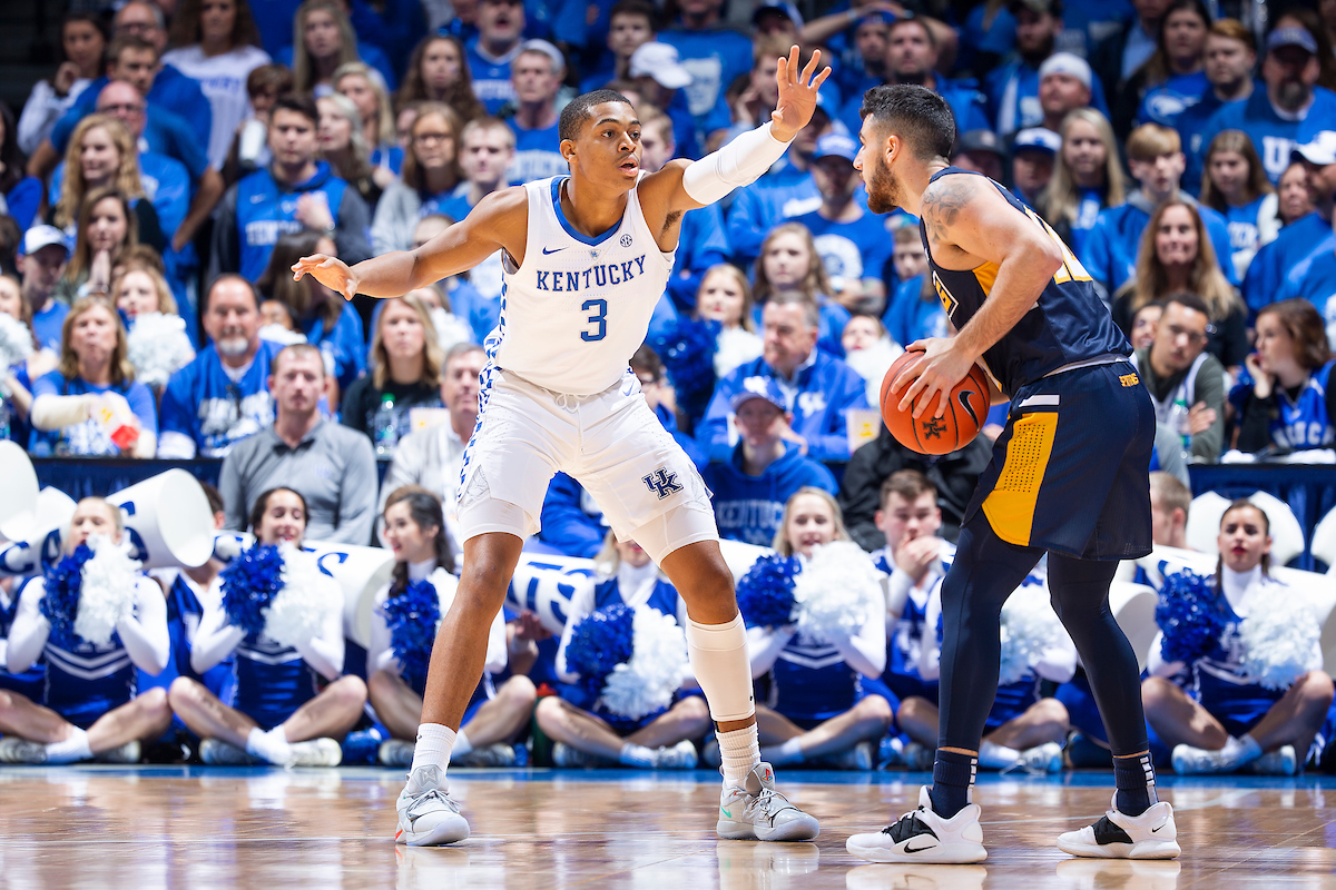 Keldon Johnson.

Kentucky men's basketball beat UNCG 78-61 on Saturday in Rupp Arena.

Photo by Chet White | UK Athletics