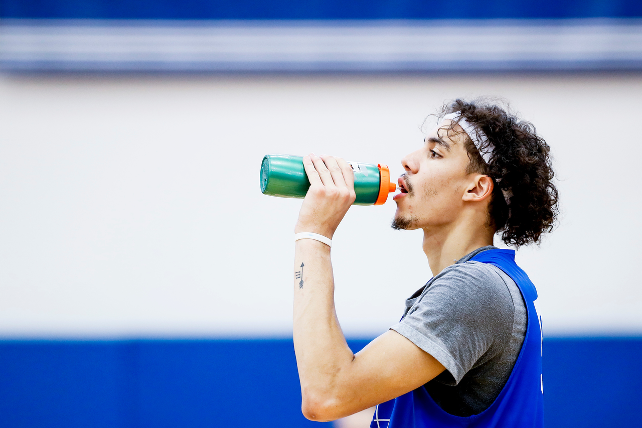 Lance Ware.

First practice of the season.

Photos by Chet White | UK Athletics