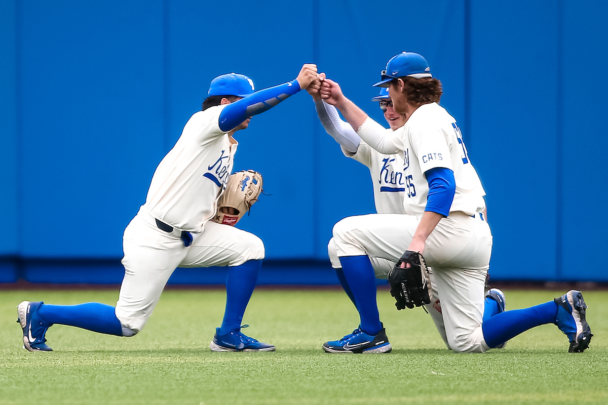Outfielders.

Kentucky beats Ole Miss 9-2.

Photo by Eddie Justice | UK Athletics