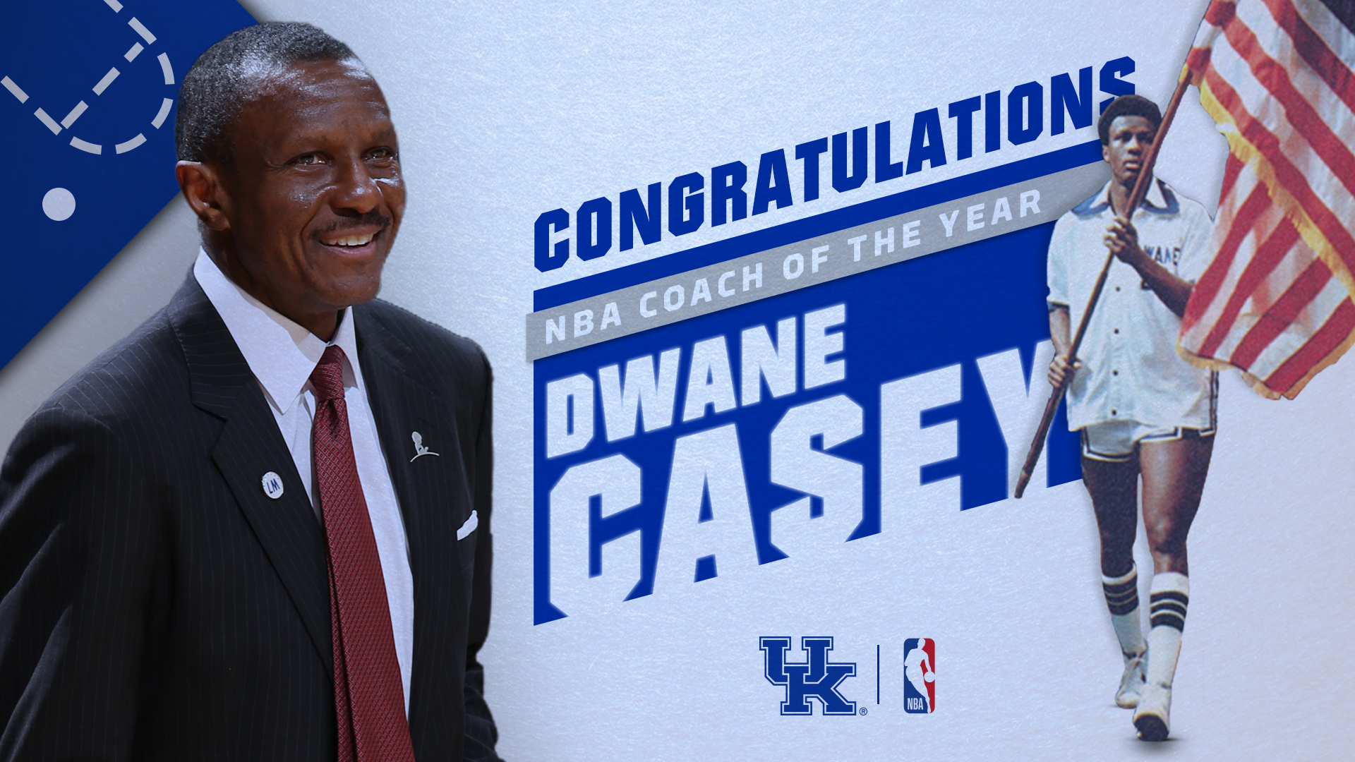 Former UK MBB Player Dwane Casey Wins NBA Coach of the Year