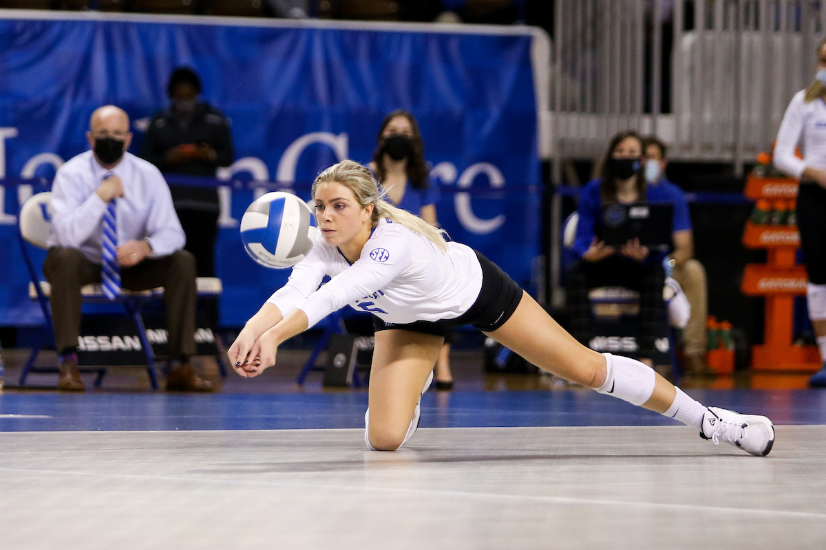 Lauren Tharp.

Kentucky sweeps LSU 3-0.

Photo by Hannah Phillips | UK Athletics