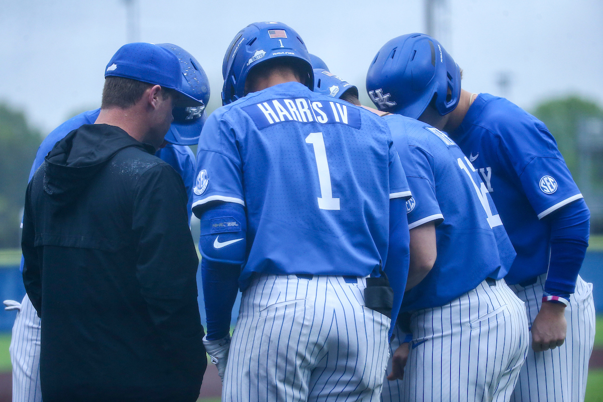 Daniel Harris IV. Coach Will Coggin.

Kentucky loses to Tennessee 7-2.

Photo by Sarah Caputi | UK Athletics