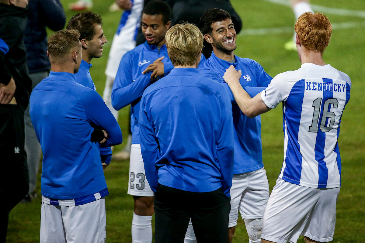 Lucca Rodrigues and Martin Soereide.

Kentucky beats West Virginia, 1 - 0.

Photo by Sarah Caputi | UK Athletics