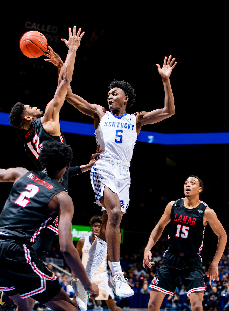 Immanuel Quickley.

Kentucky beat Lamar 81-56.

Photo by Chet White | UK Athletics