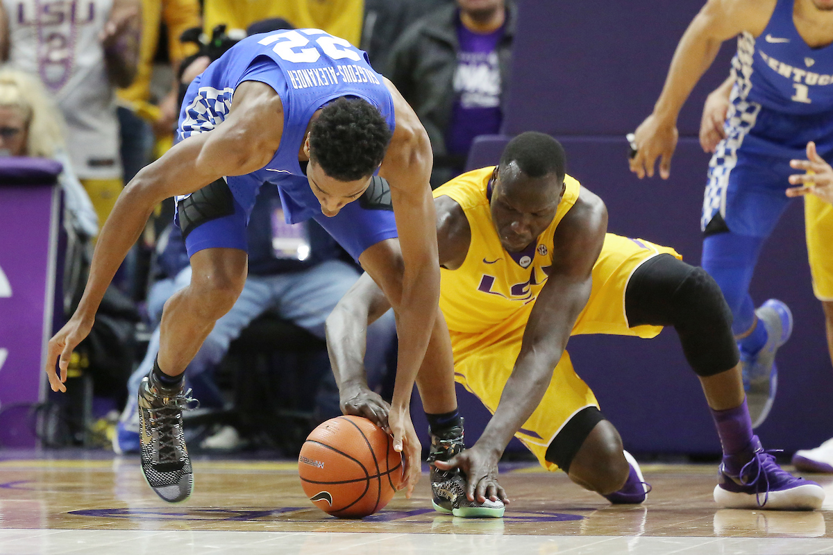 Shai Gilgeous-Alexander.

The University of Kentucky men's basketball team beat LSU 74-71 at the Pete Maravich Assembly Center in Baton Rouge, La., on Wednesday, January 3, 2018.

Photo by Chet White | UK Athletics