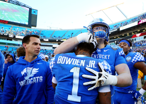 Logan Stenberg, Lynn Bowden
UK Wins the Belk Bowl, 37-30

Photo by Britney Howard | Staff