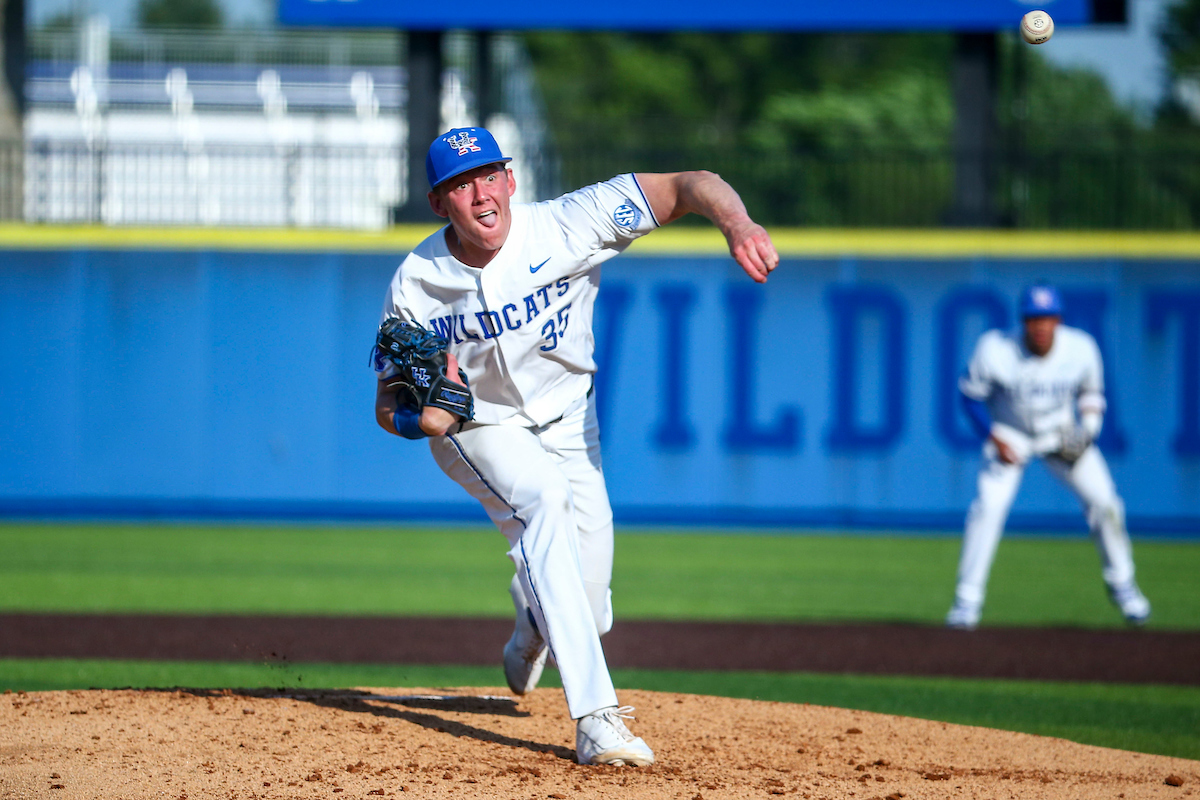 Tyler Bosma.

Kentucky loses to Auburn 3-6.

Photo by Sarah Caputi | UK Athletics