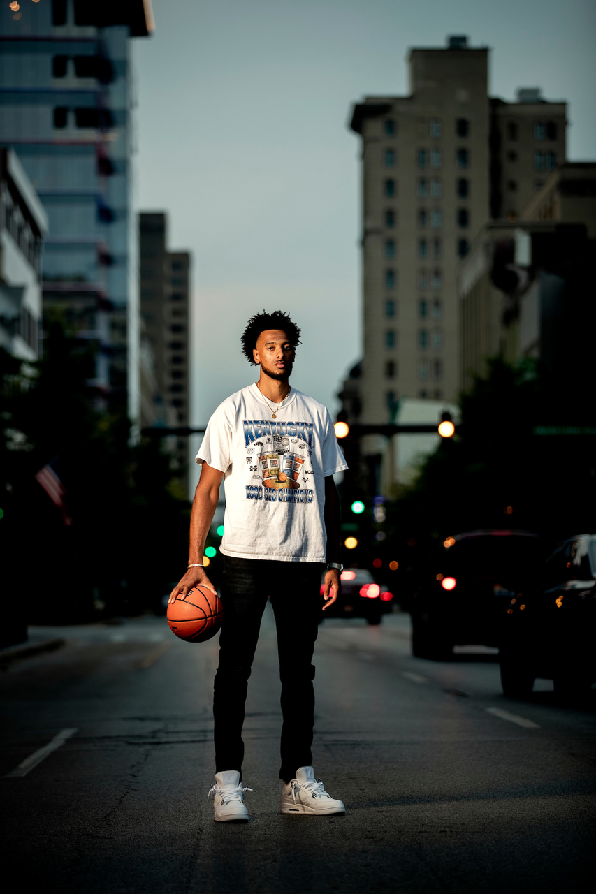 Olivier Sarr.

UK men?s basketball photo shoot at the Kentucky Theater.

Photo by Chet White | UK Athletics
