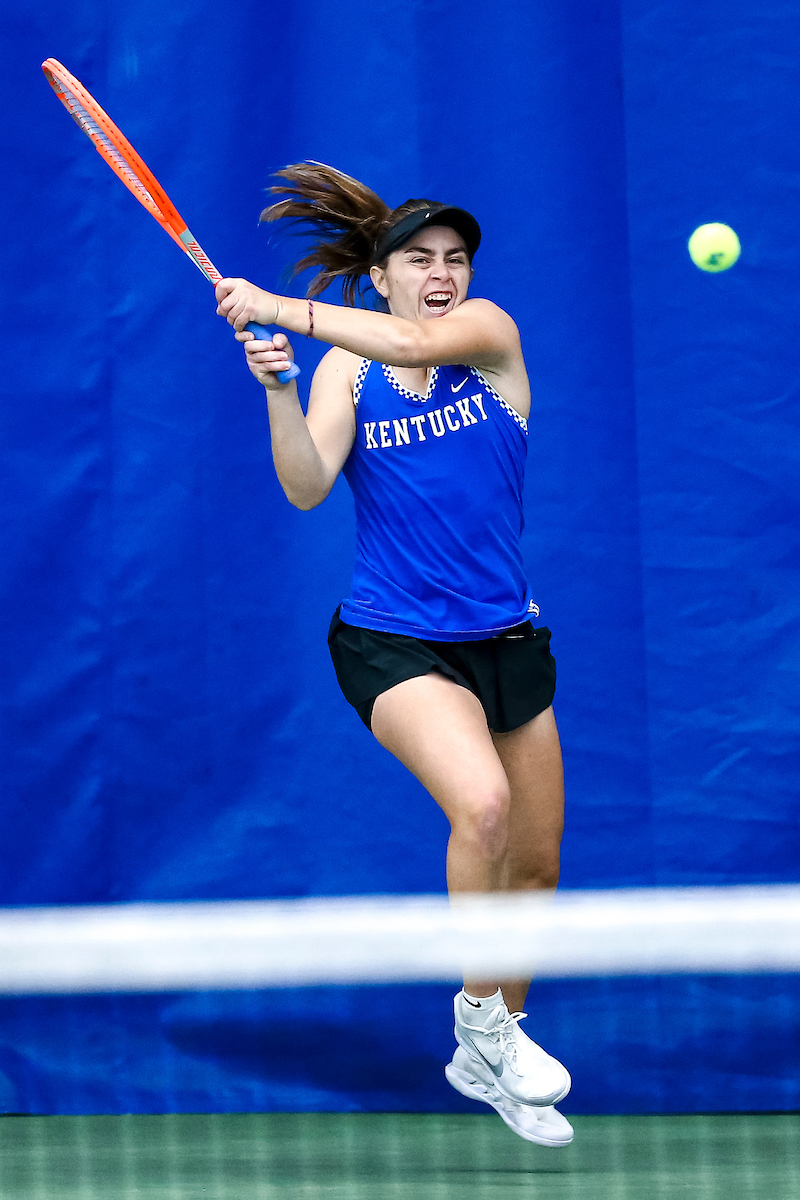 Florencia Urrutia.

Kentucky falls to Florida 4-2.

Photo by Eddie Justice | UK Athletics
