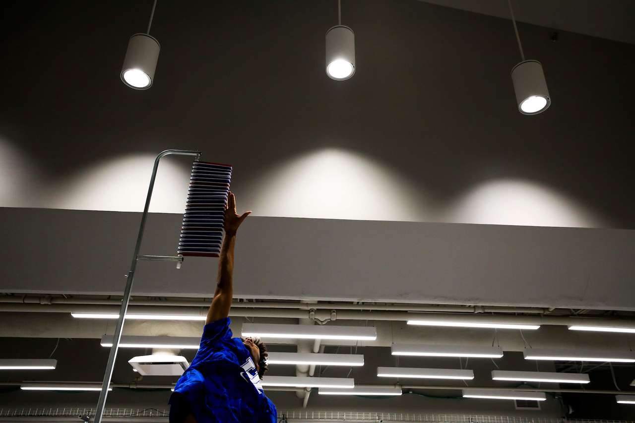 Dontaie Allen.

The UK men's basketball team at the University of Kentucky Sports Medicine Research Institute. 

Photo by Chet White | UK Athletics
