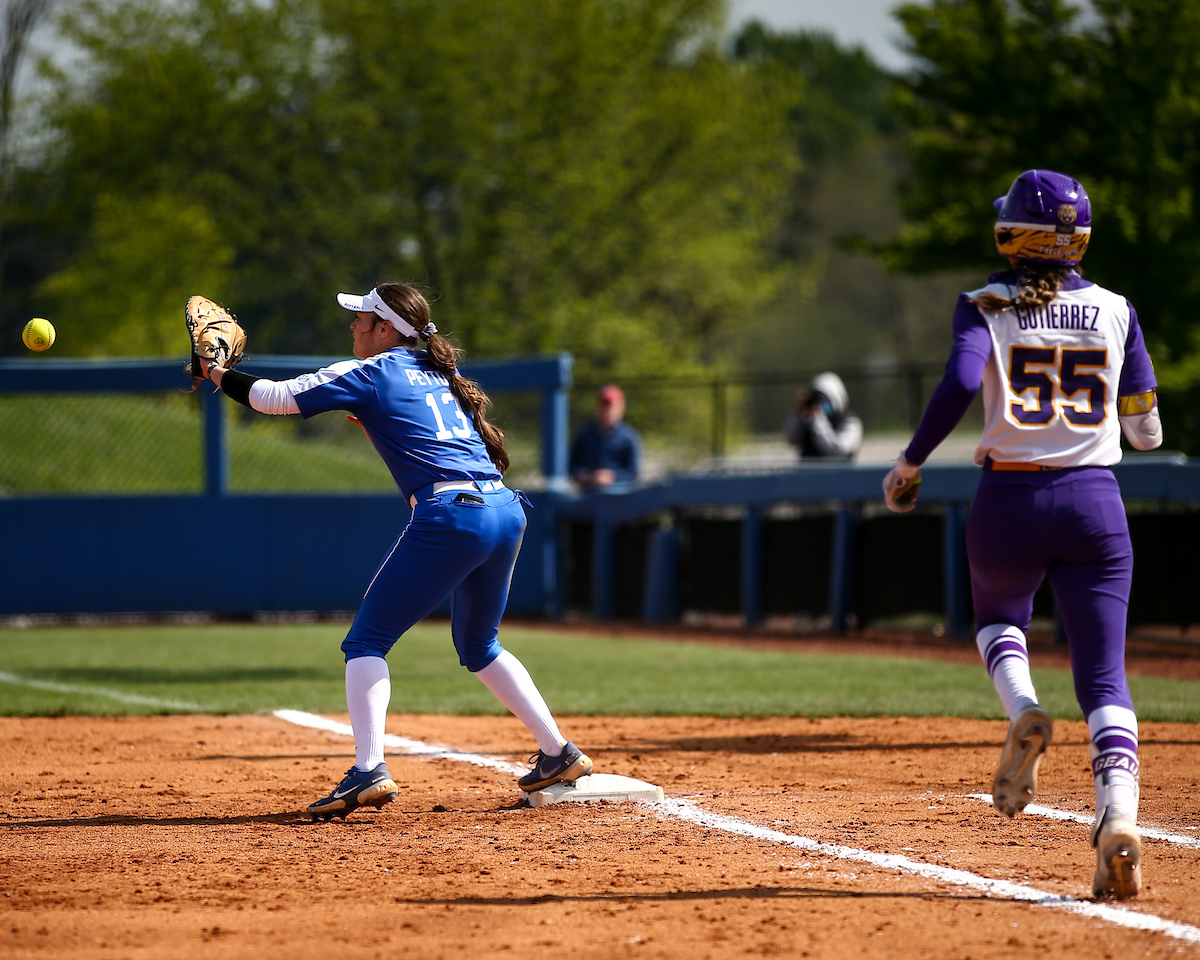 Mallory Peyton. 

Kentucky loses to LSU 10-4. 

Photo by Eddie Justice | UK Athletics