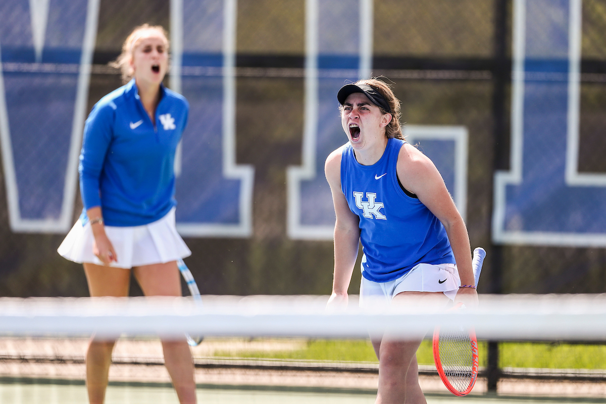 Flor Urrutia. Carlota Molina.

Kentucky loses to South Carolina 4-2.

Photos by Chet White | UK Athletics