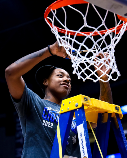 Dre’Una Edwards. Net.

Kentucky beats South Carolina 64-62 and becomes SEC Champions.

Photo by Eddie Justice | UK Athletics