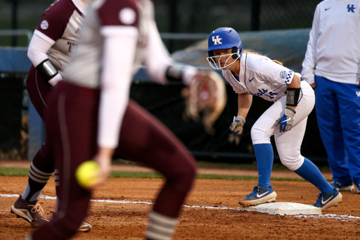 Jaci Babbs. 

Kentucky beat Texas A&M 9-8.

Photo by Eddie Justice | UK Athletics