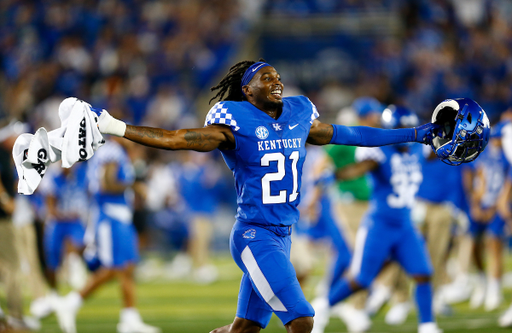 Quandre Mosely. 

UK beat Florida 20-13. 

Photo By Barry Westerman | UK Athletics