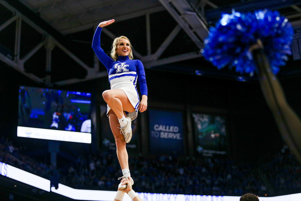 Cheerleaders.

UK falls to LSU 73-71.

Photo by Hannah Phillips | UK Athletics