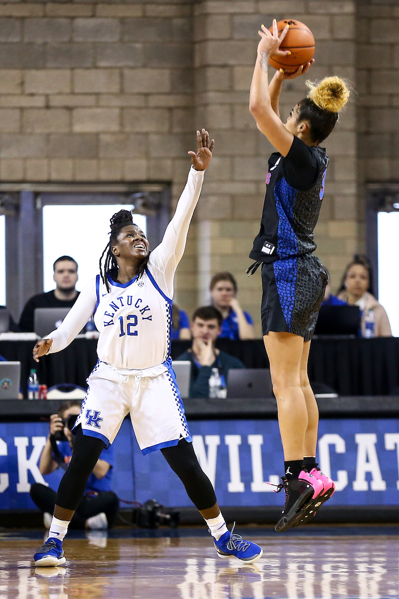 Amanda Paschal. 

Kentucky fell to Florida 70 - 62. 

Photo by Eddie Justice | UK Athletics