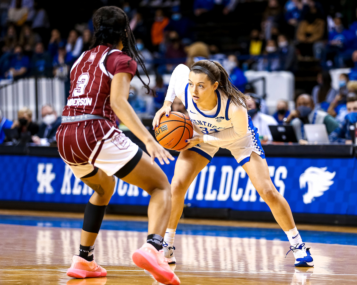 Emma King.

Kentucky loses to South Carolina 59-50..

Photo by Eddie Justice | UK Athletics