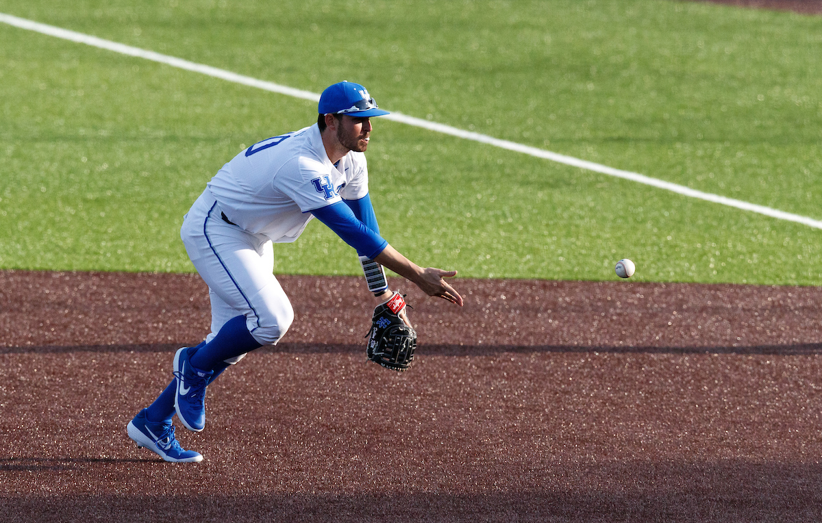 Dalton Reed.


Kentucky baseball defeated EKU 7-3 on opening day at Kentucky Proud Park. 

Photo by Elliott Hess | UK Athletics