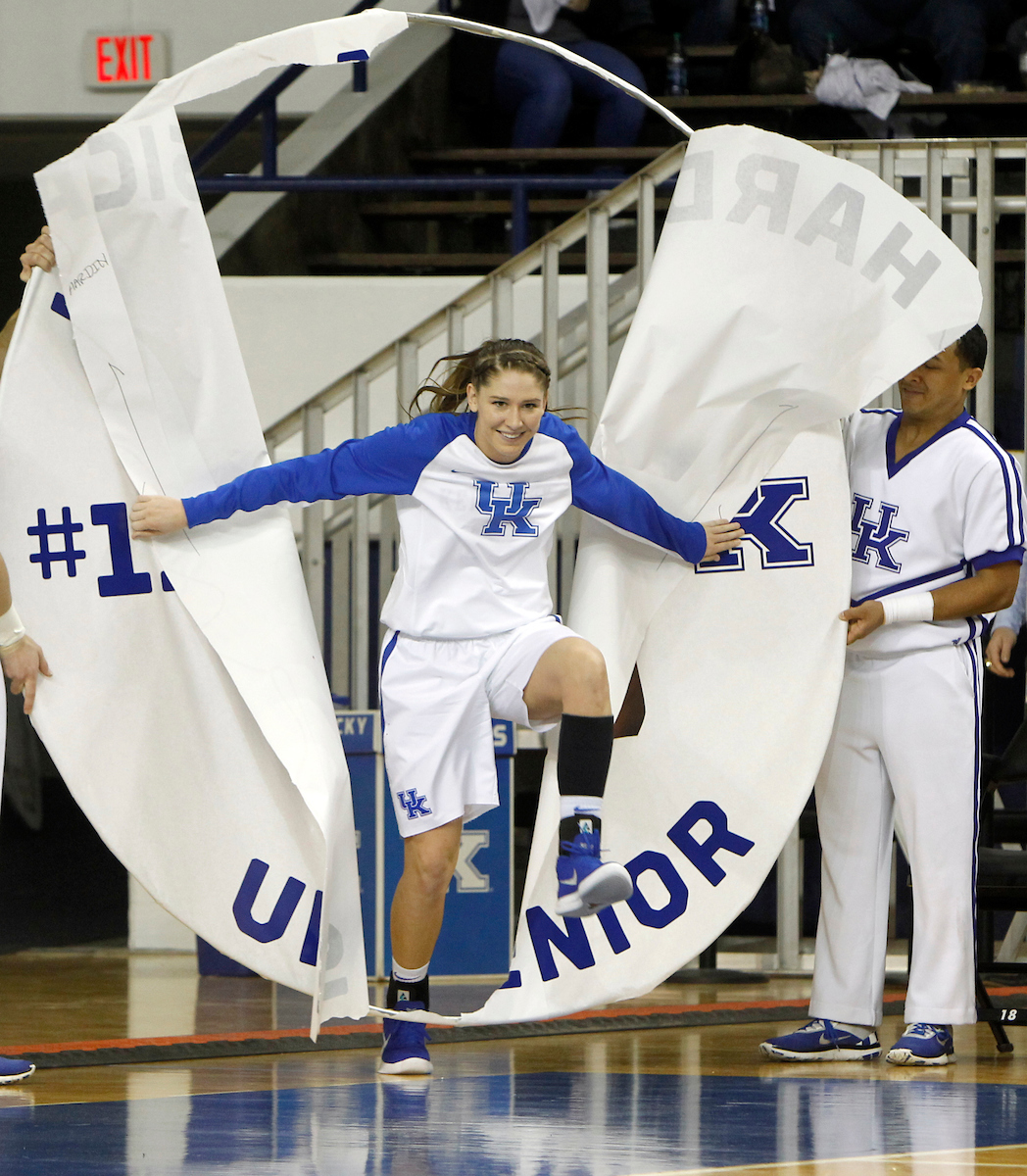 Jessica Hardin

The University of Kentucky women's basketball team falls to Mississippi State on Senior Day on Sunday, February 25, 2018 at the Memorial Coliseum.

Photo by Matt Goins