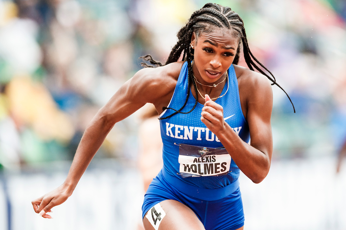 Alexis Holmes.

Day Four. The UK women’s track and field team placed third at the NCAA Track and Field Outdoor Championships at Hayward Field in Eugene, Or.

Photo by Chet White | UK Athletics