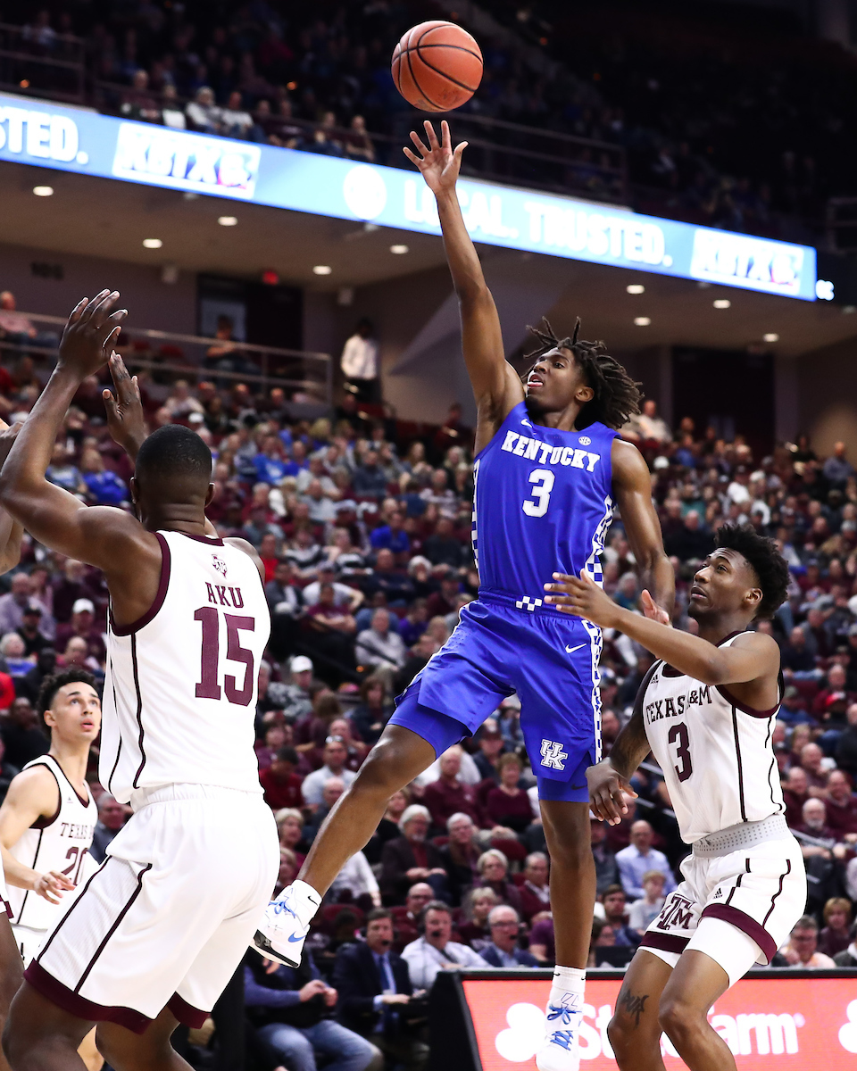 Tyrese Maxey.

Kentucky beat Texas A&M 69-60.

Photo by Elliott Hess | UK Athletics